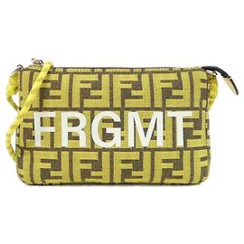 Pochette Borsa Fendi Baguette Giallo