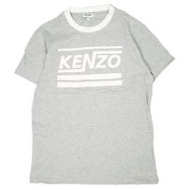 Camiseta de algodão com logo DISTORTED da Kenzo Marrom