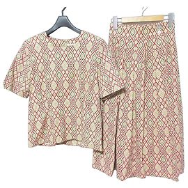 Autre Marque Set Damask Aquascutum Marrone Beige