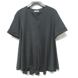 theory luxe TOP FLARE BASALT WAYNE Negro
