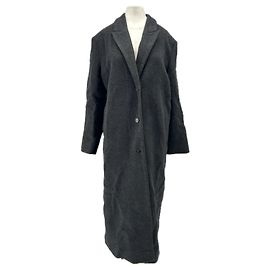 Autre Marque Abrigo gris con cuello desmontable Gris