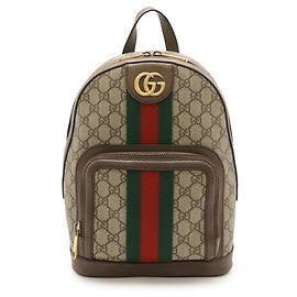 GUCCI Ophidia GG Supreme Small Backpack Brown Red Beige Green