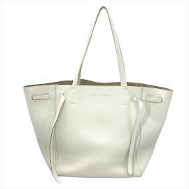 Céline Celine Cabas Phantom Small Tote Bag White
