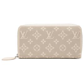 Portefeuille Zippy Mahina Reverse Monogram Marron Louis Vuitton Marron Beige