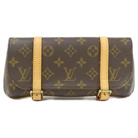 Borsa a vita Louis Vuitton Monogram Pochette Marel Marrone