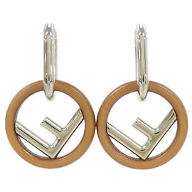 Orecchini a cerchio argento Fendi Argento