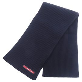 Prada Navy Wool Stole Navy blue
