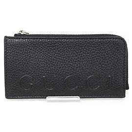 Gucci Zip Card Case Coin Fragment Silvery Yellow
