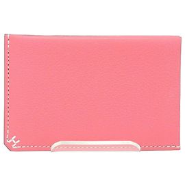 Tarjetero Hermès en Rosa Azalee Rosa