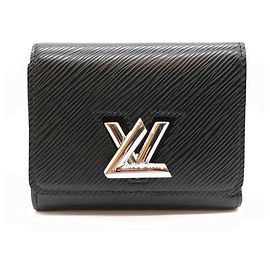 Cartera Compacta Tri-fold Twist de Louis Vuitton Negro