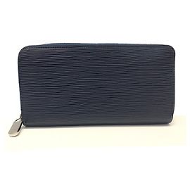 Louis Vuitton Zippy Wallet in Epi Indigo Blue Navy blue