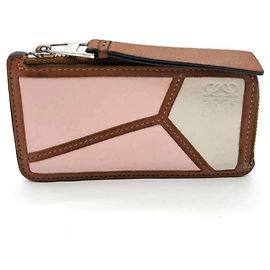 Loewe Pink Leather Coin Purse Pink