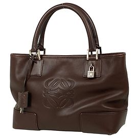Sac à main Loewe Amazona Fusta Anagram Marron