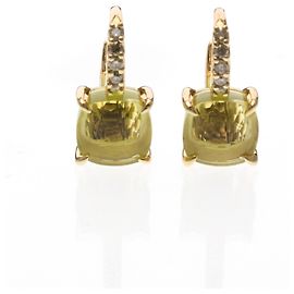 Orecchini Pomellato Nudo Petite in diamante e citrino D'oro