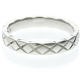 Anello Chanel Coco Crush Modello Mini in Platino Argento