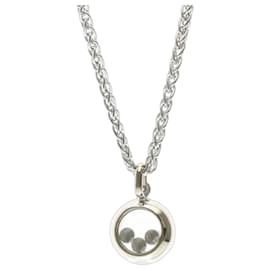 Collar Péndulo Chopard Happy Diamonds Plata