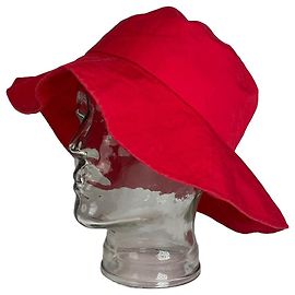 Céline Cappello da sole vintage Celine Paris rosso Rosso