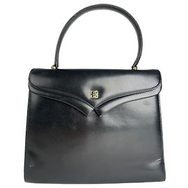 Bolsa de couro vintage Givenchy preta Preto