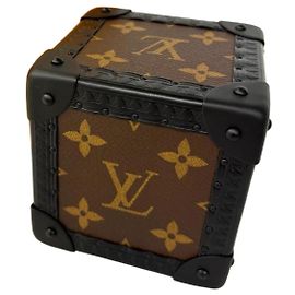 Louis Vuitton Trunk-Shaped Cube Monogram Figurine Brown