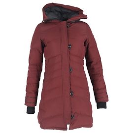 Parka Lorette avec capuche en polyester bordeaux de Canada Goose Rouge Bordeaux