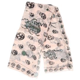 Sciarpa Bug Gioiello Alexander McQueen in Seta Rosa Pastello Altro