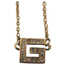 Collar de strass G Logo de Givenchy Dorado