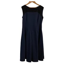 Mila Schön Vestido de Renda Mila Schon Azul