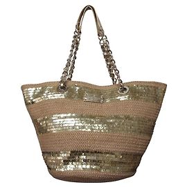 Bolsa de Ombro 2 em 1 Kate Spade New York Bege Dourado