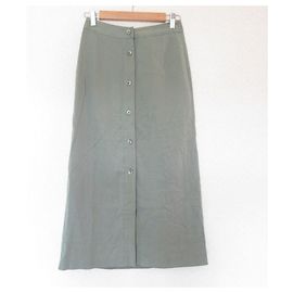 Autre Marque Gonna Lunga in Lyocell BEAUTY&YOUTH Verde Verde oliva