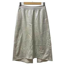 Autre Marque Falda recta de lame plateado PLAIN PEOPLE Plata Blanco