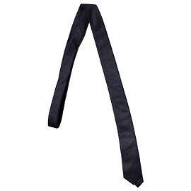 Cravatta nera glitter Saint Laurent Nero