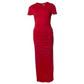 Carolina Herrera, Robe maxi drapée en rouge Rouge