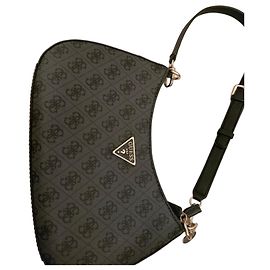 Borsa a spalla Guess monogram nera Nero