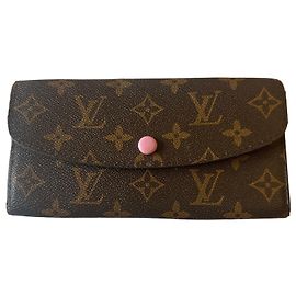 Louis Vuitton Monogram Rose Wallet Brown Pink