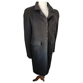 Fendi Wool Coat Dark Brown Dark brown
