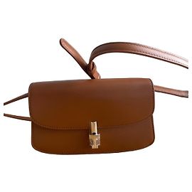 Nova bolsa de ombro de couro marrom The Row Marrom