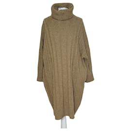 Vestido de cachemira Hermès Camello