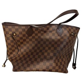 Louis Vuitton Neverfull MM Light Brown Leather Handbag Light brown