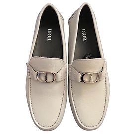 Dior Odeon Loafer Grained Calf Grey/Beige Bege Cinza