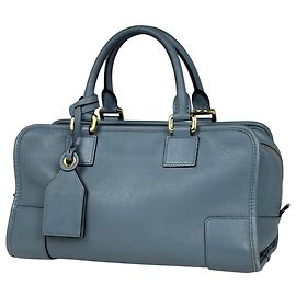Bolsa Tote Loewe Amazona 28 Anagram Azul claro