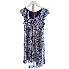 CAROLL Robe d'été à imprimé floral et cachemire Multicolore Violet