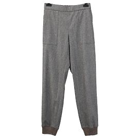 Fabiana Filippi grey wool tapered pants Grey Dark grey