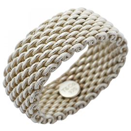 Tiffany & Co Tiffany Somerset Mesh Ring in Silver 925 Other