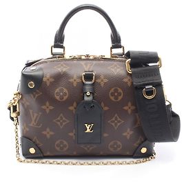 Louis Vuitton Petite Malle Souple Handtasche Braun Schwarz