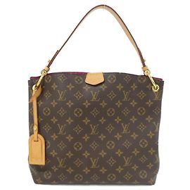 Borsa a Spalla Graceful PM Monogramma Louis Vuitton Marrone Rosa