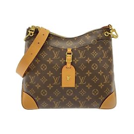 Bolso de Hombro Louis Vuitton Monogram Odeon MM Castaño