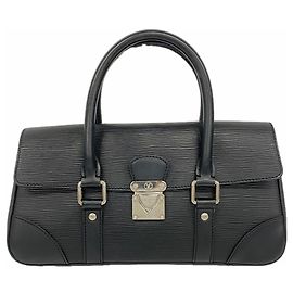 Louis Vuitton Epi Segur PM Handbag Black