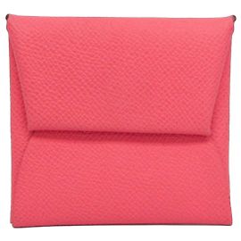 Portamonete da donna Bastia di Hermès in pelle Epsom rosa Rosa