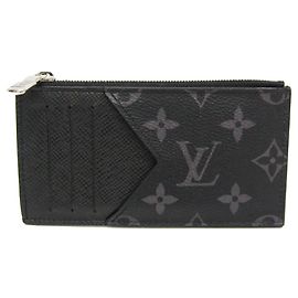 Tarjetero de monedas Taiga Louis Vuitton M30271 Negro Monograma