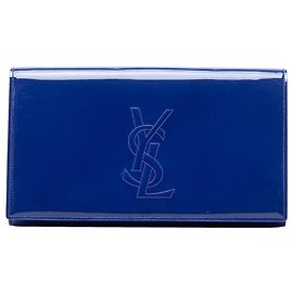 Clutch Belle Du Jour en charol azul de Saint Laurent Azul